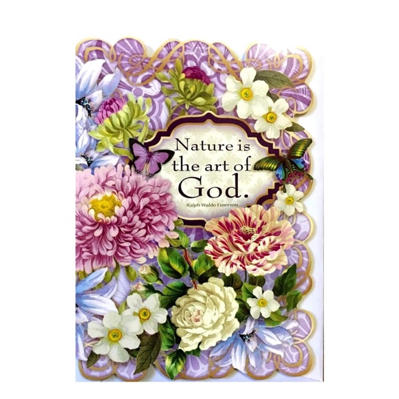 Punch Studio Butterfly Garden Die-Cut Ephemera Scripture Note Cards, 3ct (67122) - Picture 2 of 5